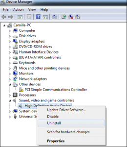 Uninstall and Reinstall the Sound Driver to Fix No Audio Output Device is Installed Issue