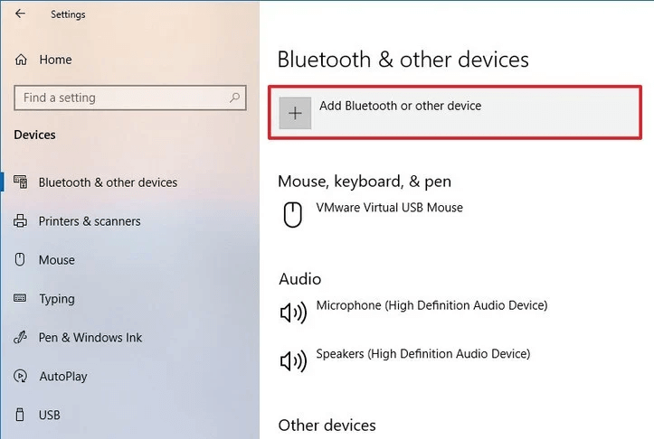 Add Bluetooth & other devices