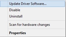 Select Update Driver software