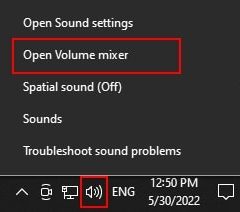 Open Volume mixer