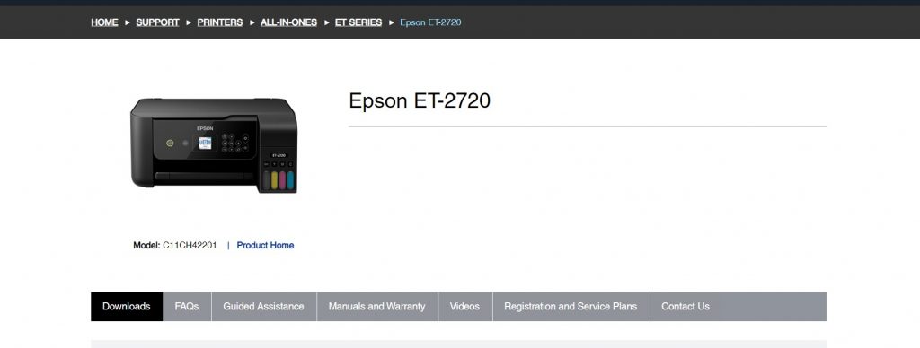 Epson ET 2720 driver download