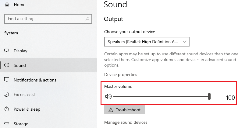 Oculus Quest 2 microphone and slide the “Master Volume” slider to max